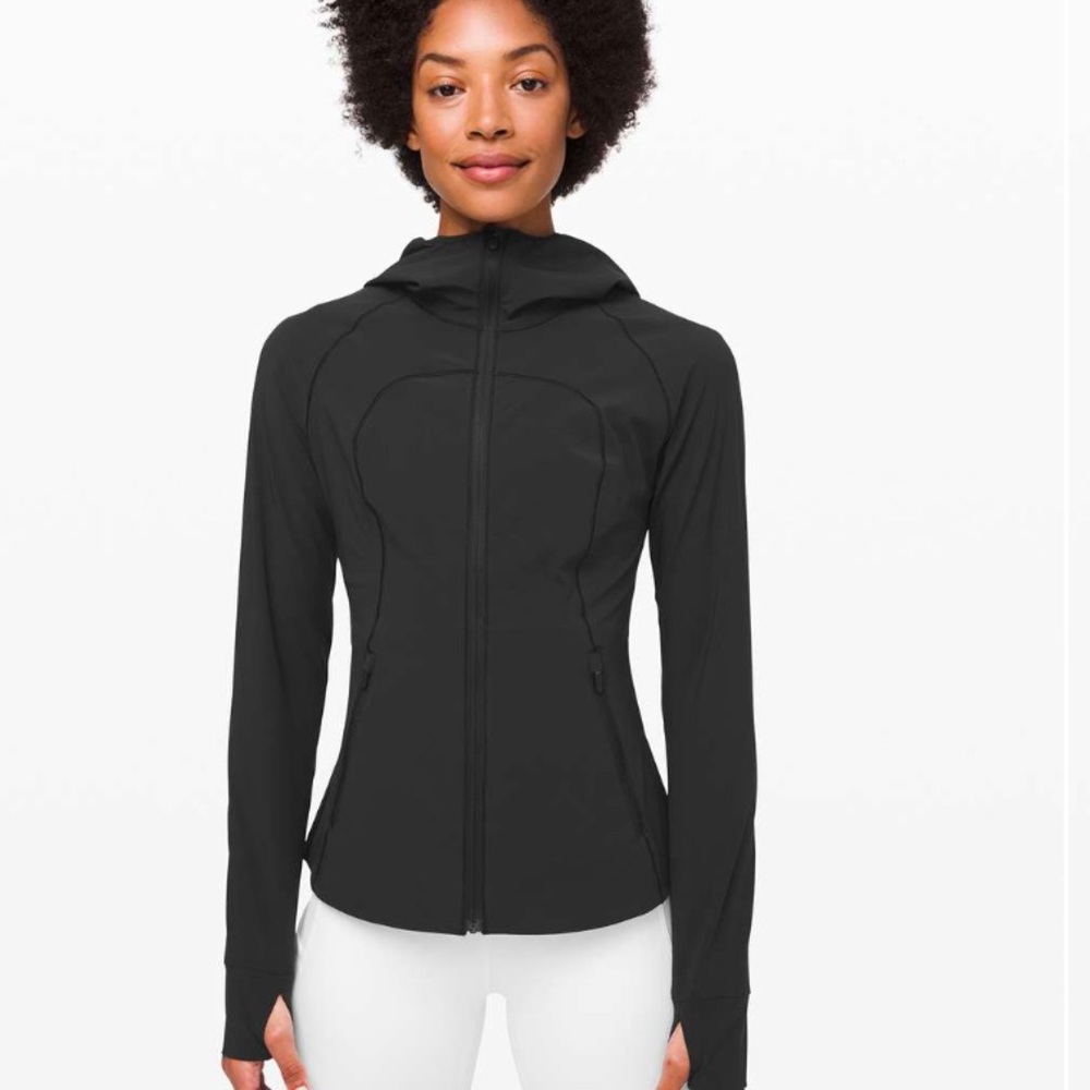 lululemon athletica Black Hooded Full‑Zip Jacket